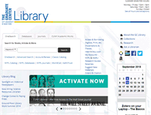 Tablet Screenshot of library.gc.cuny.edu