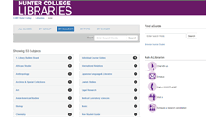 Desktop Screenshot of libguides.library.hunter.cuny.edu