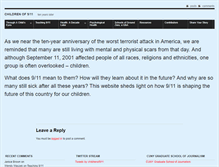 Tablet Screenshot of childrenof911.journalism.cuny.edu