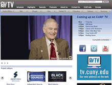 Tablet Screenshot of cuny.tv