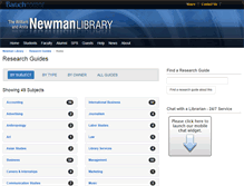 Tablet Screenshot of guides.newman.baruch.cuny.edu