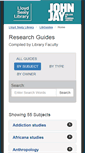 Mobile Screenshot of guides.lib.jjay.cuny.edu