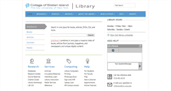 Desktop Screenshot of library.csi.cuny.edu