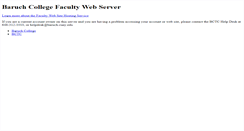 Desktop Screenshot of faculty.baruch.cuny.edu