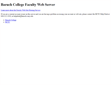 Tablet Screenshot of faculty.baruch.cuny.edu