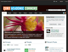 Tablet Screenshot of commons.gc.cuny.edu