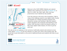 Tablet Screenshot of cunywired.cuny.edu