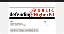 Desktop Screenshot of defendingpublichighereducation.commons.gc.cuny.edu