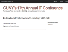 Tablet Screenshot of cunyitconference.commons.gc.cuny.edu