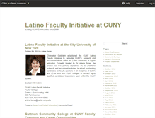 Tablet Screenshot of latinofacultyinitiativecuny.commons.gc.cuny.edu