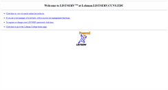 Desktop Screenshot of lehman.listserv.cuny.edu