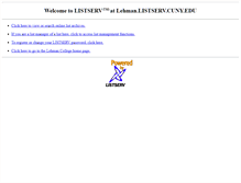 Tablet Screenshot of lehman.listserv.cuny.edu