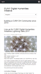 Mobile Screenshot of cunydhi.commons.gc.cuny.edu