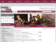 Tablet Screenshot of events.brooklyn.cuny.edu