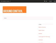 Tablet Screenshot of groundcontrol.commons.gc.cuny.edu