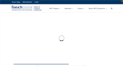 Desktop Screenshot of mfe.baruch.cuny.edu