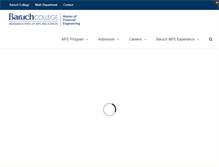 Tablet Screenshot of mfe.baruch.cuny.edu
