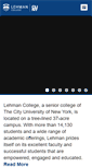 Mobile Screenshot of lehman.cuny.edu