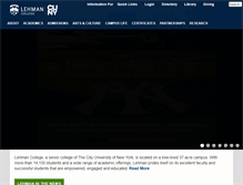 Tablet Screenshot of lehman.cuny.edu