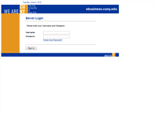Tablet Screenshot of ebusiness.cuny.edu