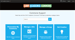 Desktop Screenshot of help.commons.gc.cuny.edu