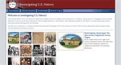 Desktop Screenshot of investigatinghistory.ashp.cuny.edu