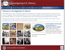 Tablet Screenshot of investigatinghistory.ashp.cuny.edu