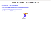 Tablet Screenshot of listserv.cuny.edu